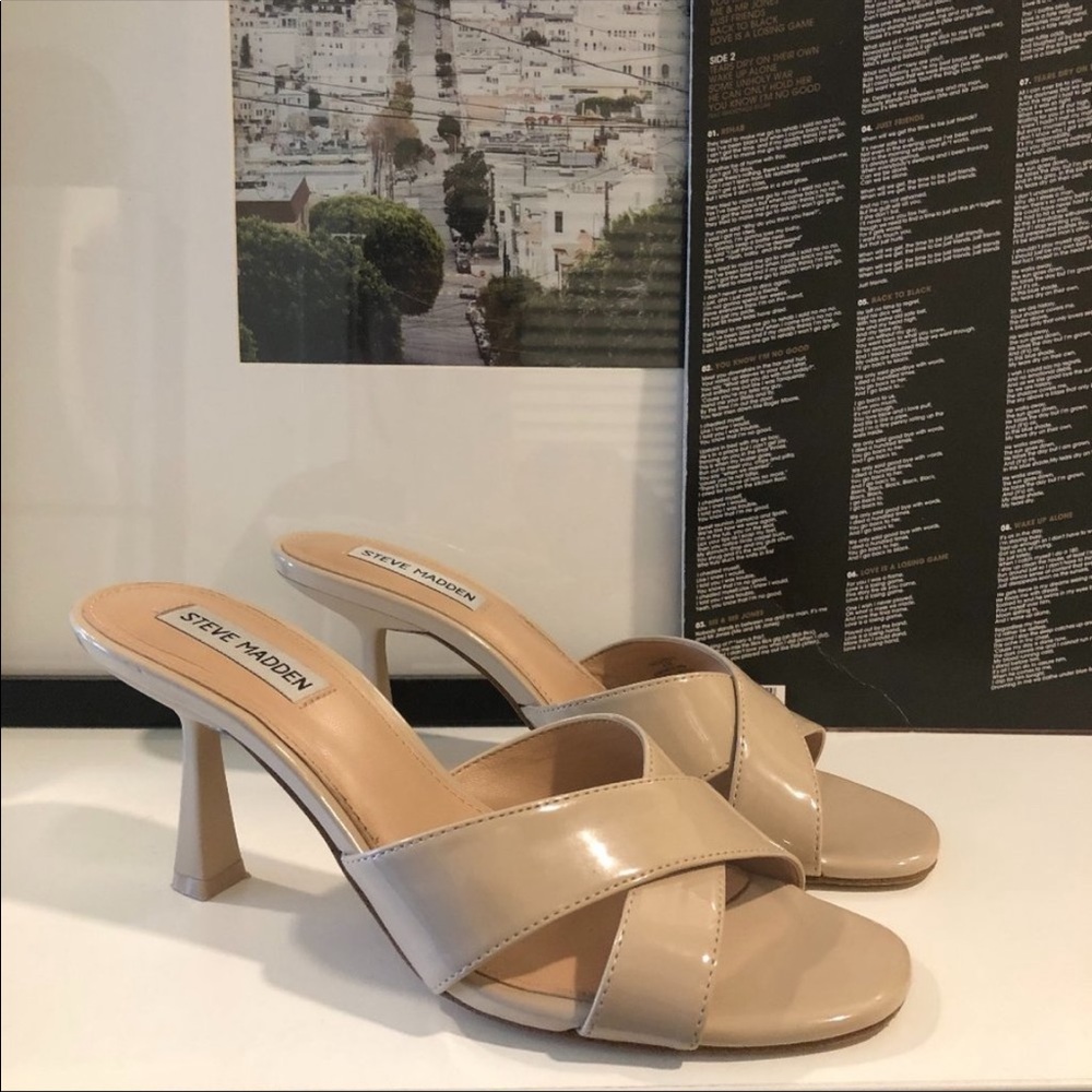Steve Madden Patent Nude Heels